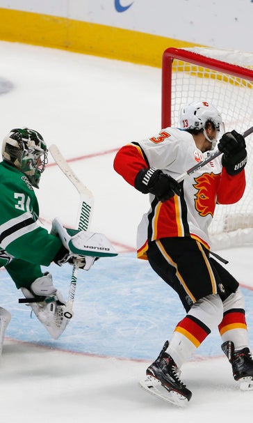 Gaudreau scores winner in shootout, Flames beat Stars 3-2